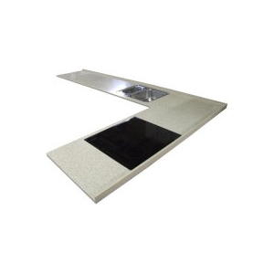 Corian bordplade i vinkel