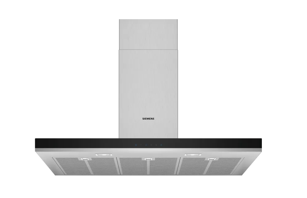 Væghængt emhætte 90 cm Rustfrit stål - Siemens iQ300 - LC97BHM50