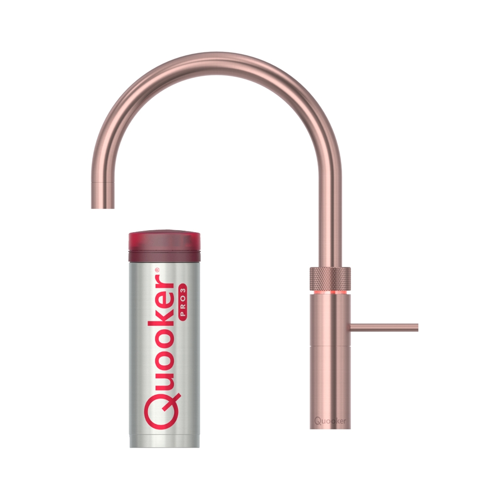 Fusion Round Inkl Pro3 Rose Copper Fra Quooker