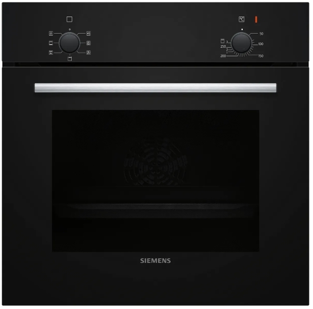 Indbygningsovn 60 X 60 Cm Sort Iq100 Hb010fba0 Fra Siemens
