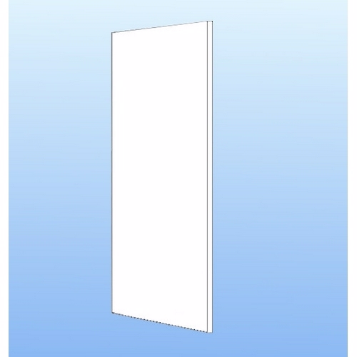 Multi-Living Semihøj gavl hvid melamin - 124,8 x 60 cm