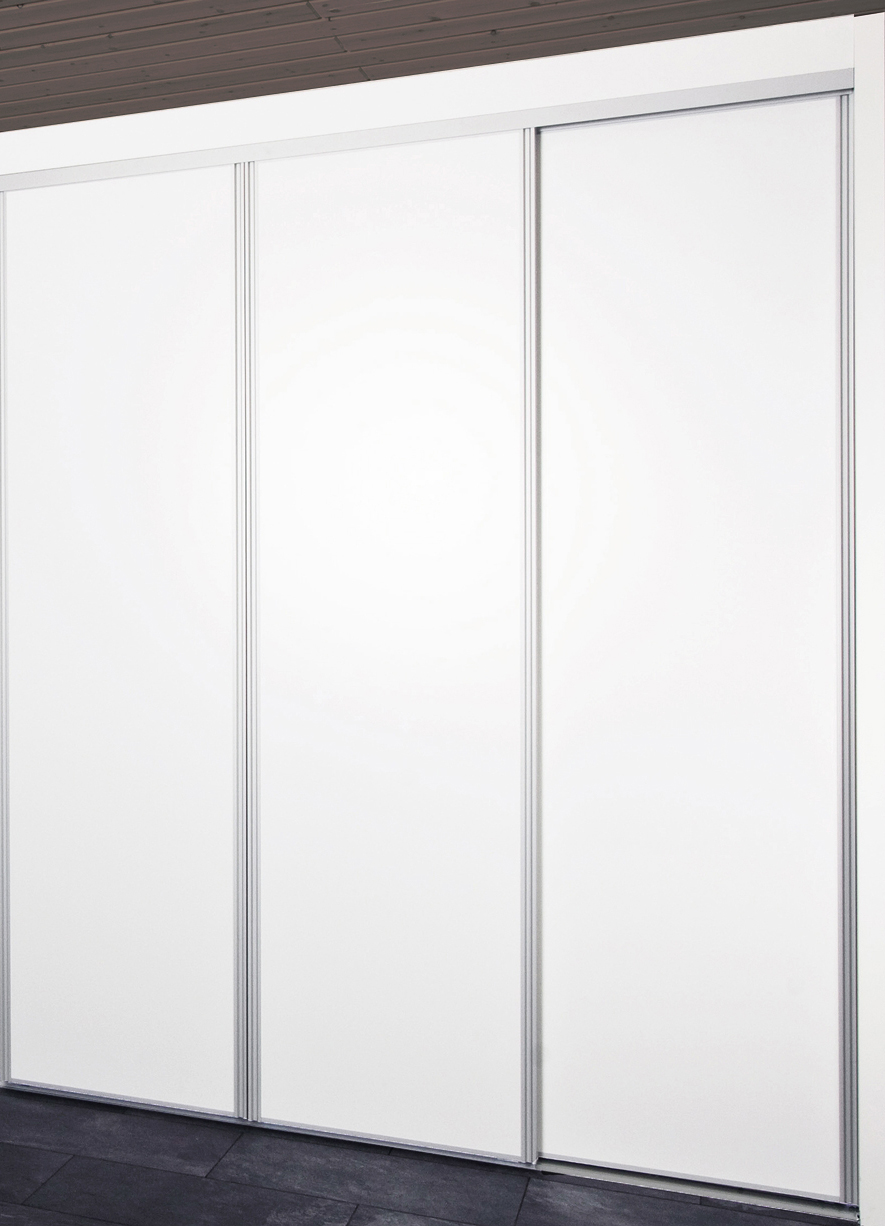 Billige skydelåger på mål til garderobe med 3 låger - Total Bredde 144 til 456 cm