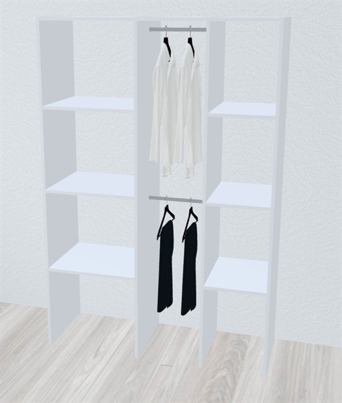 Celebert Inventar fra bredde 140 til 160 cm passer til 2 skydedøre