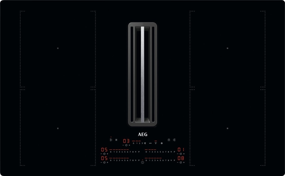 83 cm Induktionskogeplade m/ intgr. Emhætte - AEG 8000 - CCK84751CB