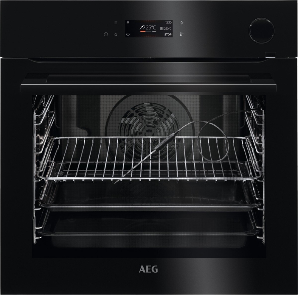 Indbygningsovn med pyrolyse - SteamCrisp Touch - AEG 7000 - BKB8S4B0