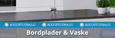 Bordplader og Vaske