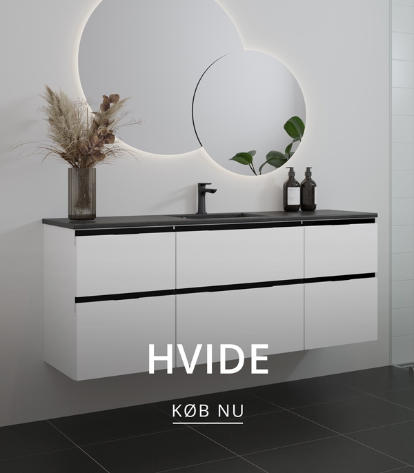 Hvidt badeværelse