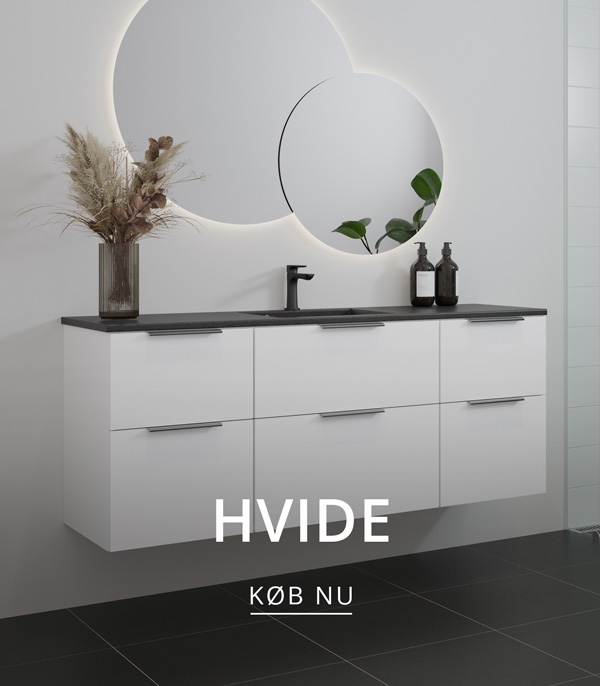 Hvidt badeværelse