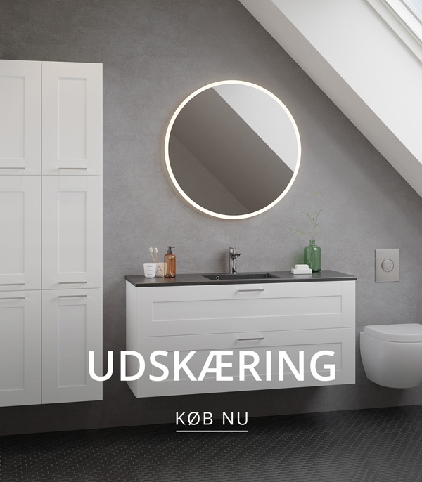 Badeværelse med udskæring