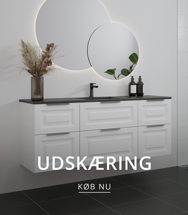 Badeværelse med udskæring