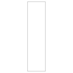 Integreret friside til badhøjskab<br>H: 172,8 cm D: 45 cm 