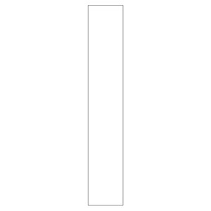 Integreret friside til højskab i halv dybde H: 195,2 cm D: 32 cm