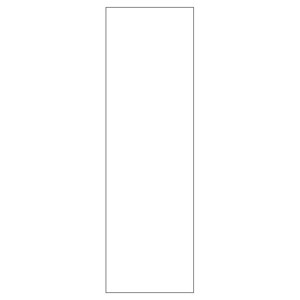 Integreret friside til højskab<br>H: 195,2 cm D: 58 cm