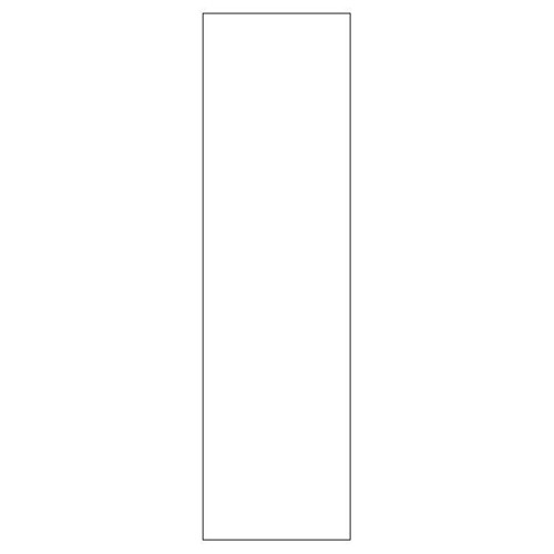 Indfarvet højskabsside til køkken<br>H: 214,4 cm B: 58 cm