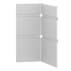 Knæklåge 3-delt samlet<br>Passer til U9090 H: 70 cm B: 29,6 cm