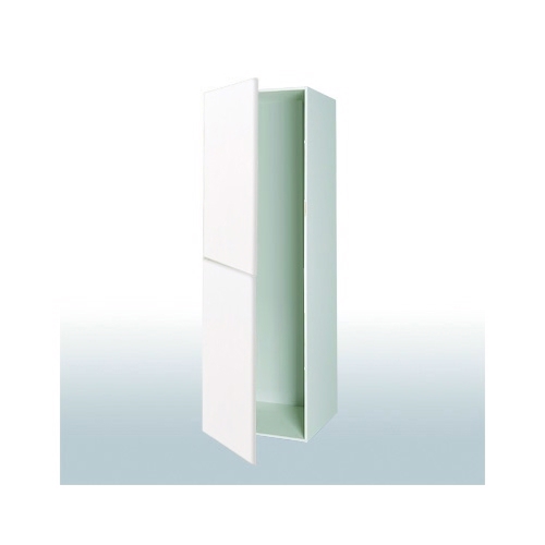 Malet hvid front Indbygningsskab til køl med 2 låger, tomt b: 60 cm.