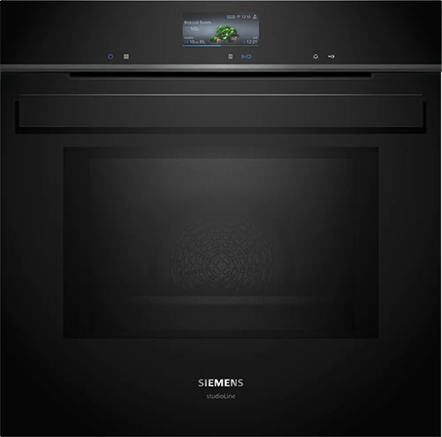 Indbygningsovn med mikro 67l m/disp sort - Siemens iQ700 - HM976GMB1