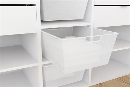 Celebert Elan Udtrækskurv 48 cm - Lav - Hvid - Højde 18,8 cm