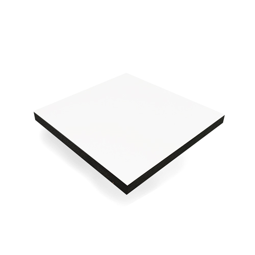 Kompaktlaminat bordplade hvid med sort kerne 12 mm nr. 110
