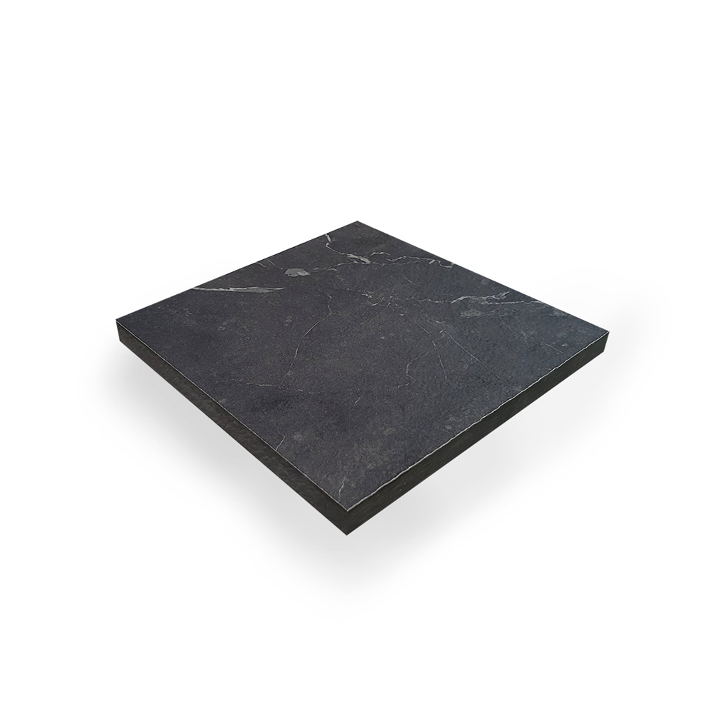 Kompaktlaminat bordplade Sort Marble  m/sort kerne 12 mm nr. 433 på mål