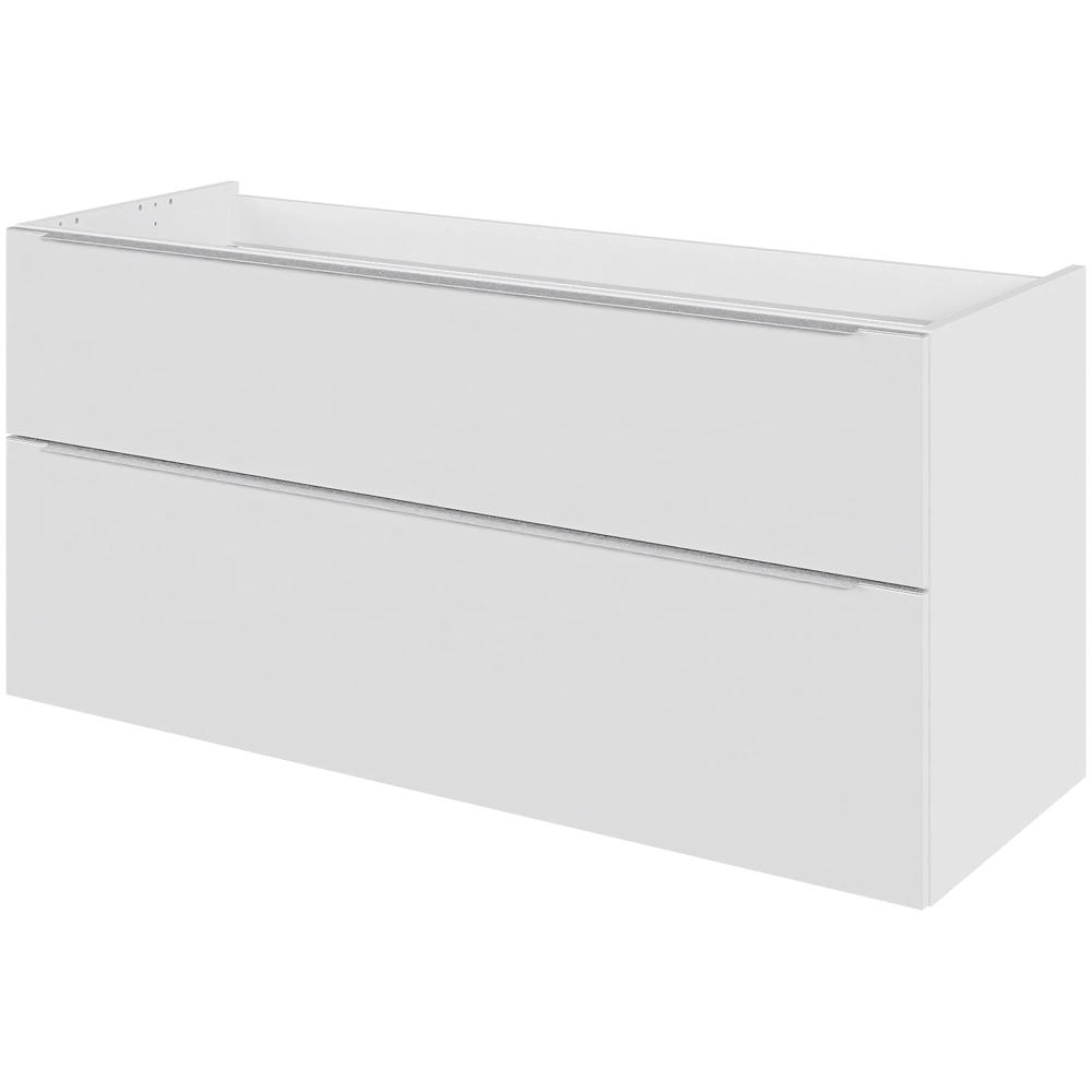 Billede af Multi-Living Bad skuffeskab i Hvid Front Paris H: 57,6 cm D: 44,5 cm - Metalforsag - Bredde: 120 cm