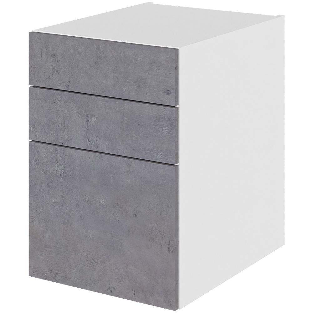 Billede af Multi-Living Bad skuffeskab i Riga H: 57,6 cm D: 51,0 cm - 3 skuffer fuldudtræk/softluk - Bredde: 40 cm