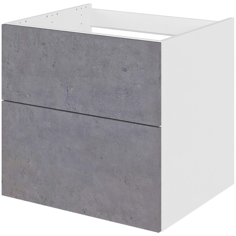 Billede af Multi-Living Bad vaskeskab i Riga H: 57,6 cm D: 51,0 cm - Udskæring til afløb - Bredde: 60 cm