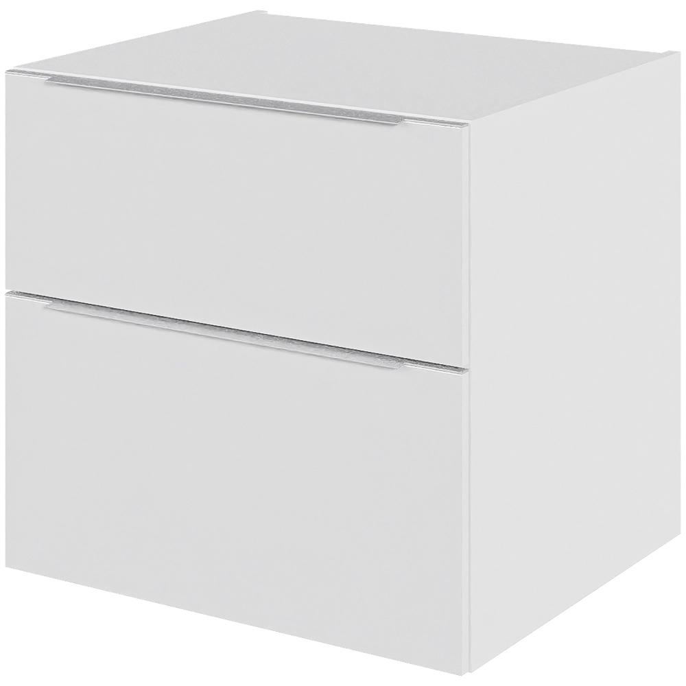 Billede af Multi-Living Bad skuffeskab i Malet Hvid Front Paris H: 57,6 cm D: 51,0 cm - Fuldudtræk/softluk - Bredde: 60 cm