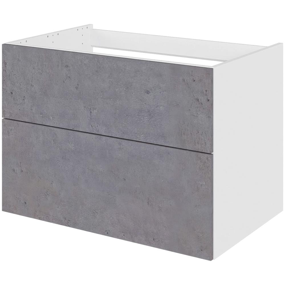 Billede af Multi-Living Bad vaskeskab i Riga H: 57,6 cm D: 51,0 cm - Udskæring til afløb - Bredde: 80 cm