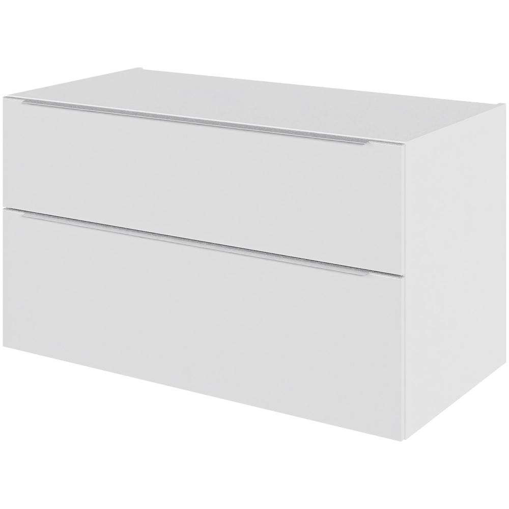 Billede af Multi-Living Bad skuffeskab i Hvid Front Paris H: 57,6 cm D: 51,0 cm - Fuldudtræk/softluk - Bredde: 100 cm