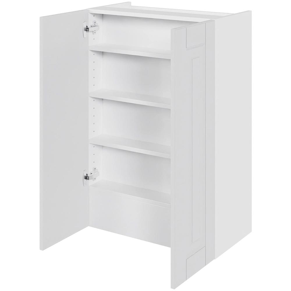 Multi-Living Køkken emhættereol i Romantik høj H: 89,6 cm D: 34,0 cm - 2 låger inklusiv 3 hylder samt 1 fast bund - Bredde: 60 cm