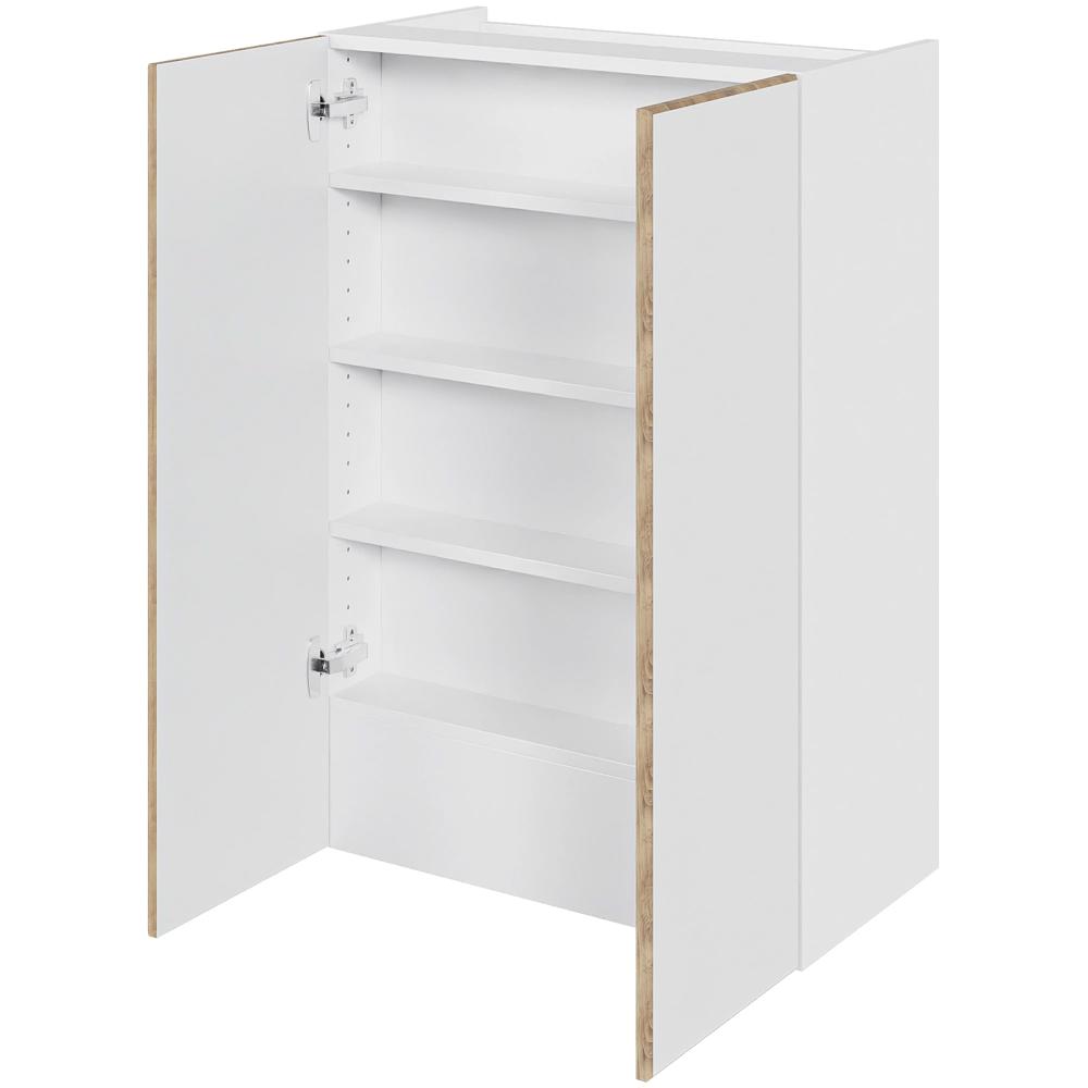 Multi-Living Køkken emhættereol i London høj H: 89,6 cm D: 34,0 cm - 2 låger inklusiv 3 hylder samt 1 fast bund - Bredde: 60 cm