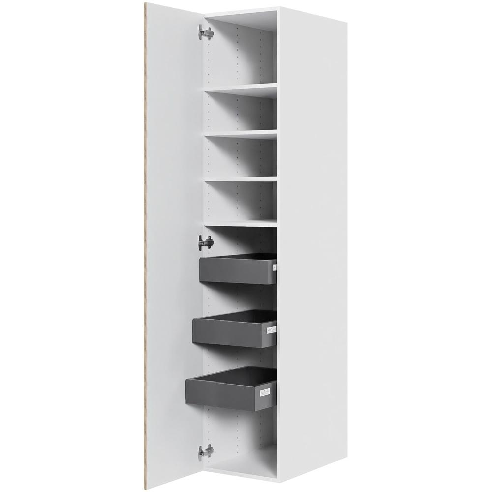 Multi-Living Køkken linnedskab i London H: 195,2 cm D: 60,0 cm - Inklusiv 4 hylder samt 3 bakker - Bredde: 40 cm