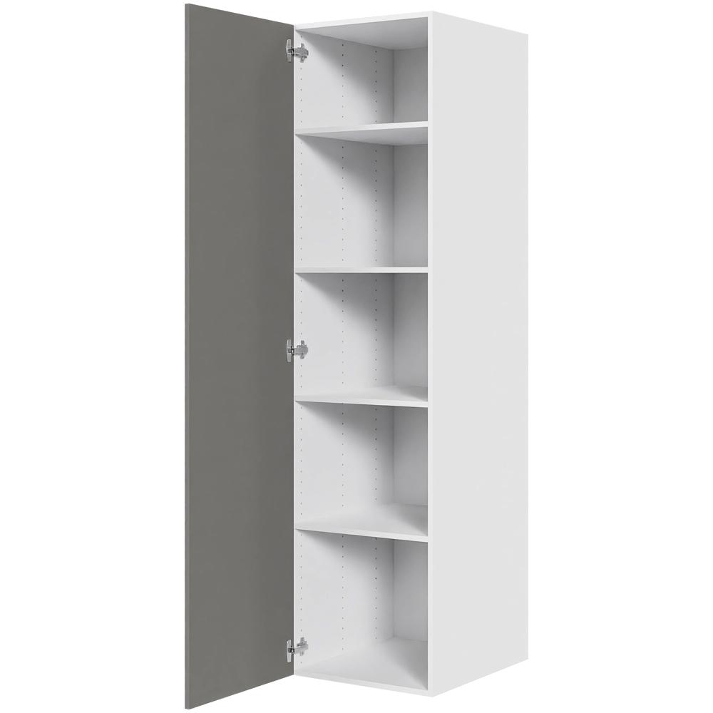 Køkken hyldeskab i Cibo Grigio H: 195,2 cm D: 60,0 cm - 1 låge inklusiv 4 hylder - Bredde: 50 cm