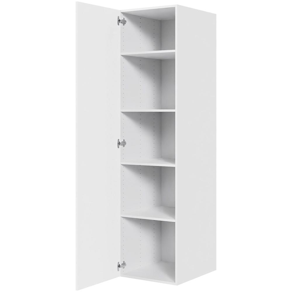 Køkken hyldeskab i Cibo Bianco H: 195,2 cm D: 60,0 cm - 1 låge inklusiv 4 hylder - Bredde: 50 cm