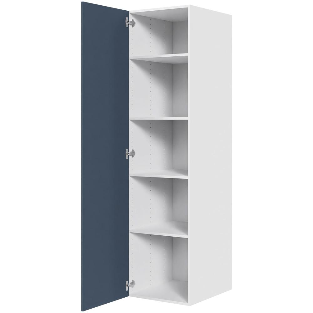 Køkken hyldeskab i Cibo Blue H: 195,2 cm D: 60,0 cm - 1 låge inklusiv 4 hylder - Bredde: 50 cm