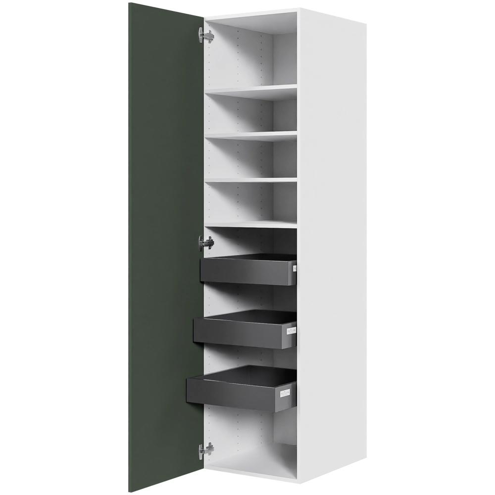 Multi-Living Køkken linnedskab i Cibo Verde H: 195,2 cm D: 60,0 cm - Inklusiv 4 hylder samt 3 bakker - Bredde: 50 cm