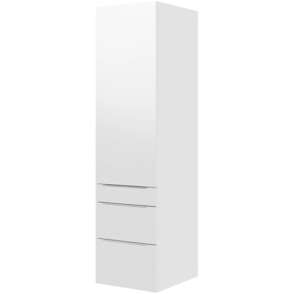 Billede af Multi-Living Køkken garderobeskab i Hvid Front Paris H: 195,2 cm D: 60,0 cm - 1 låge og 3 skuffer fuldudtræk/softclose - Bredde: 50 cm