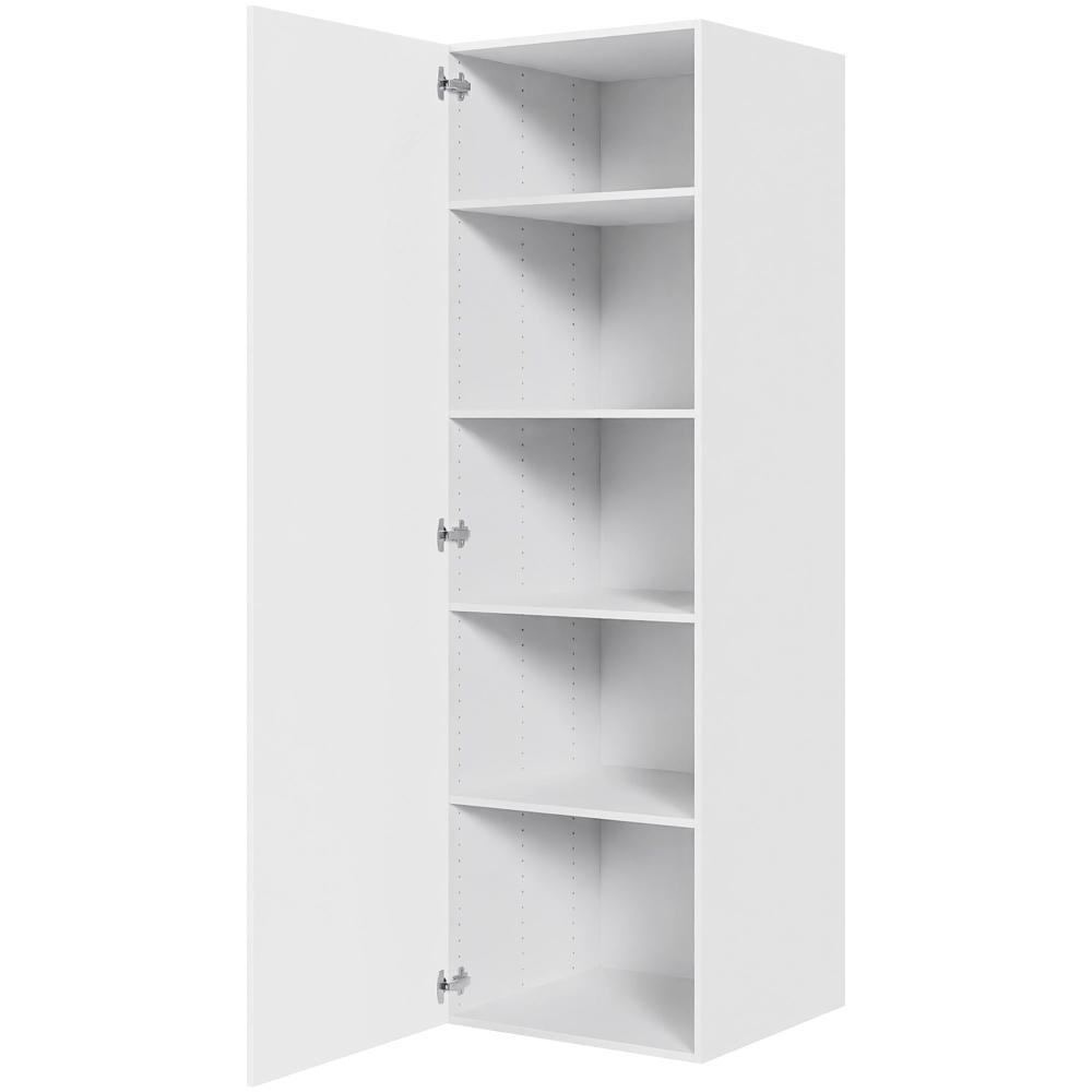 Køkken hyldeskab i Cibo Bianco H: 195,2 cm D: 60,0 cm - 1 låge inklusiv 4 hylder - Bredde: 60 cm