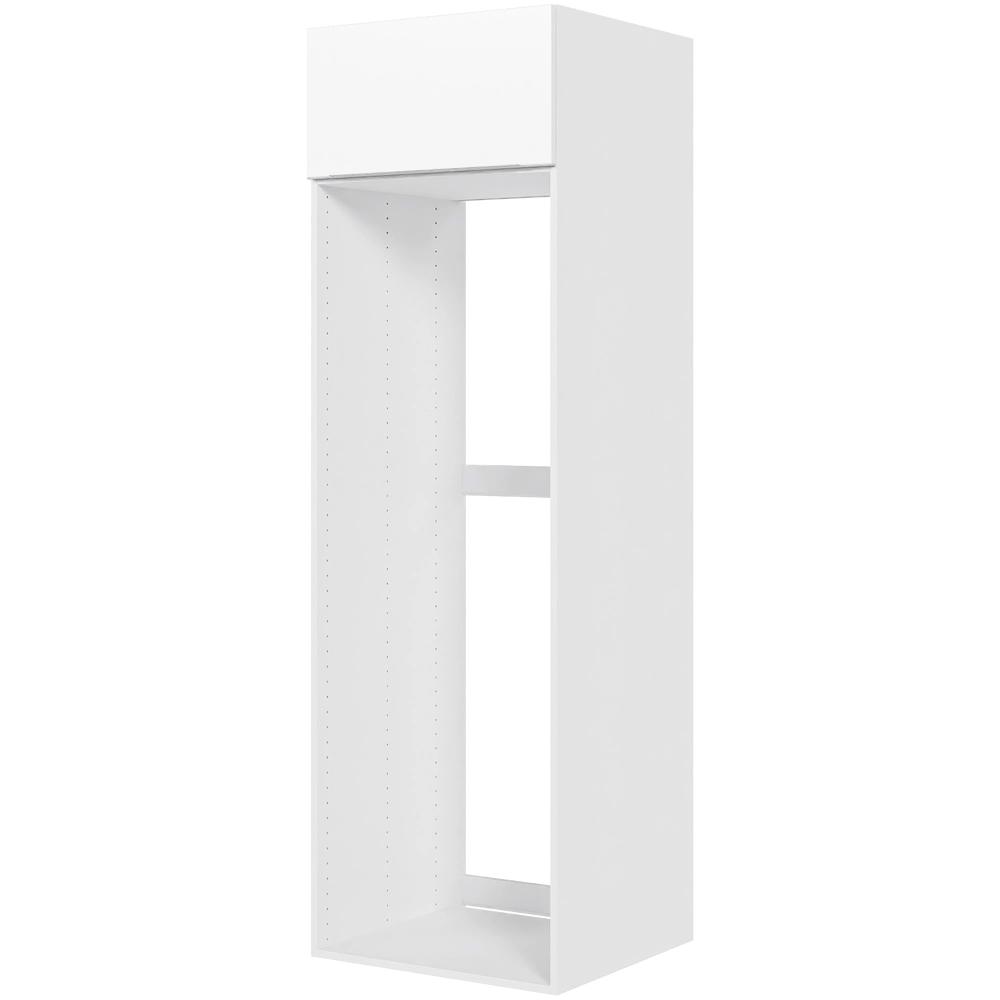 Multi Living Køkken Indbygningsskab I Hvid Front Paris Til Køl H: 195 2 Cm D: 60 0 Cm Toplåge Bredde: 60 Cm