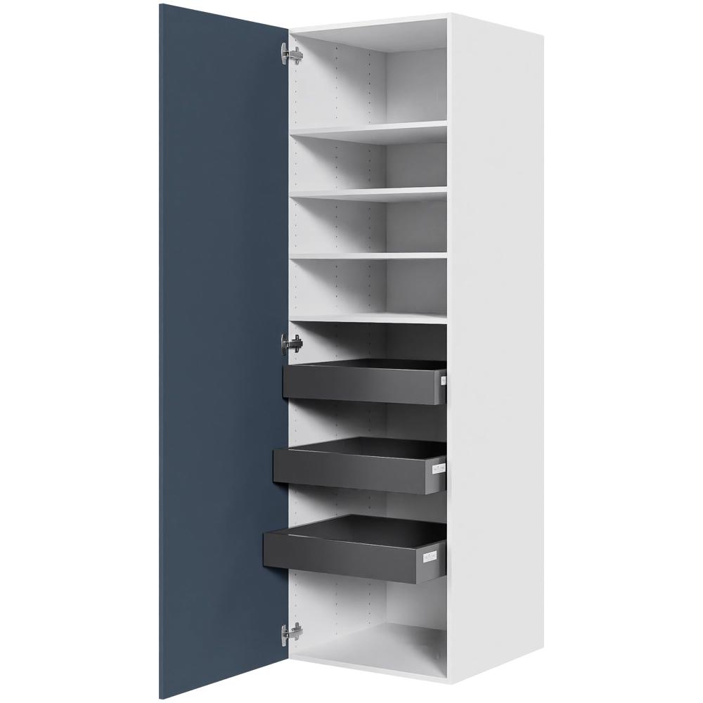 Multi-Living Køkken linnedskab i Cibo Blue H: 195,2 cm D: 60,0 cm - Inklusiv 4 hylder samt 3 bakker - Bredde: 60 cm