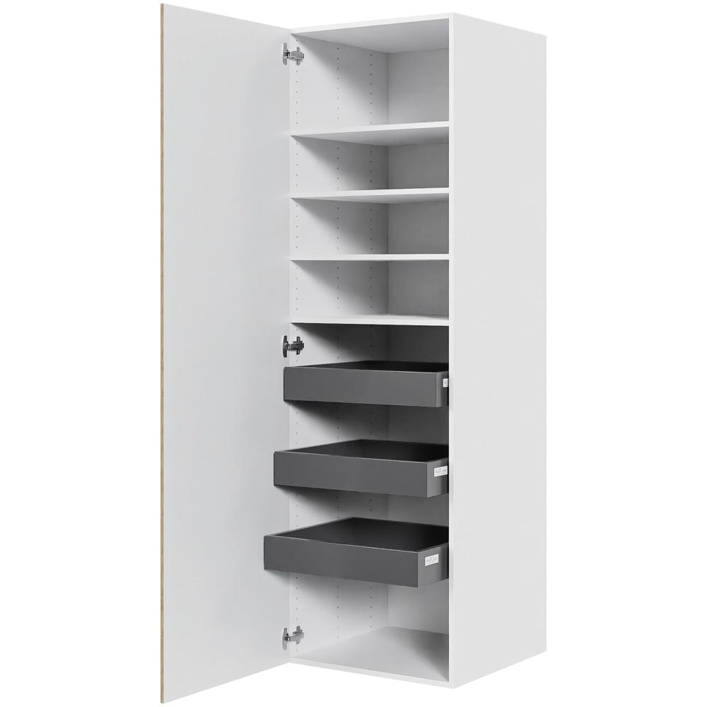 Multi-Living Køkken linnedskab i London H: 195,2 cm D: 60,0 cm - Inklusiv 4 hylder samt 3 bakker - Bredde: 60 cm