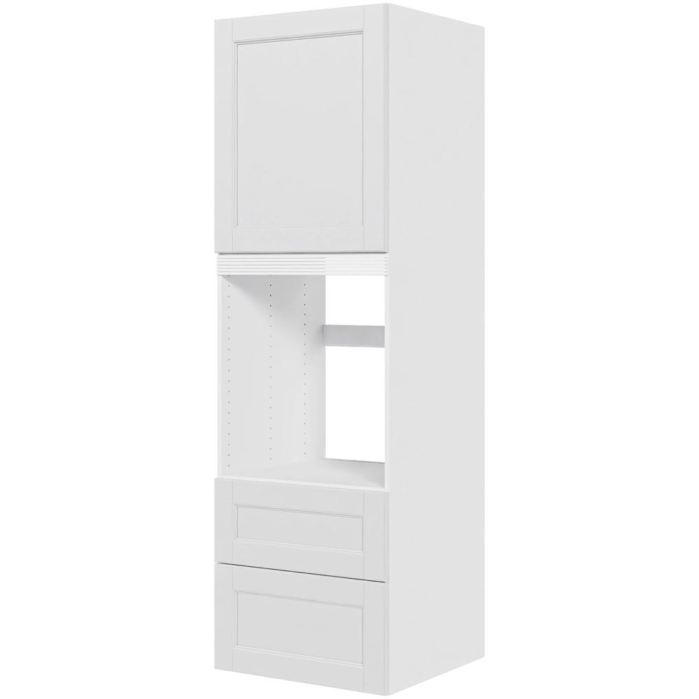 Billede af Multi-Living Køkken indbygningsskab i Bergen til ovn H: 195,2 cm D: 60,0 cm - 1 låge & 2 skuffer fuldudtræk/softluk - Bredde: 60 cm