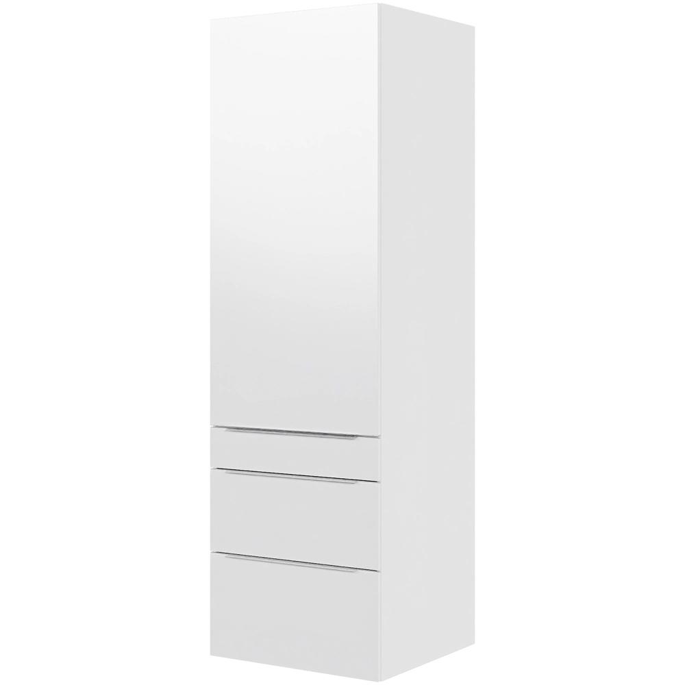 Billede af Multi-Living Køkken garderobeskab i Malet Hvid Front Paris H: 195,2 cm D: 60,0 cm - 1 låge og 3 skuffer fuldudtræk/softclose - Bredde: 60 cm