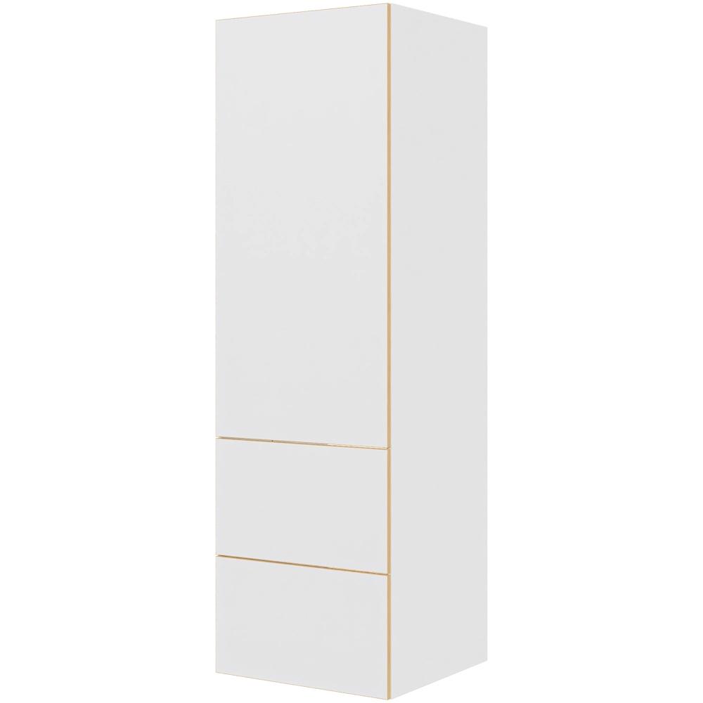 Multi-Living Indbygningsskab til køl H: 195,2 cm D: 60,0 cm - 2-delt låge med skuffe look