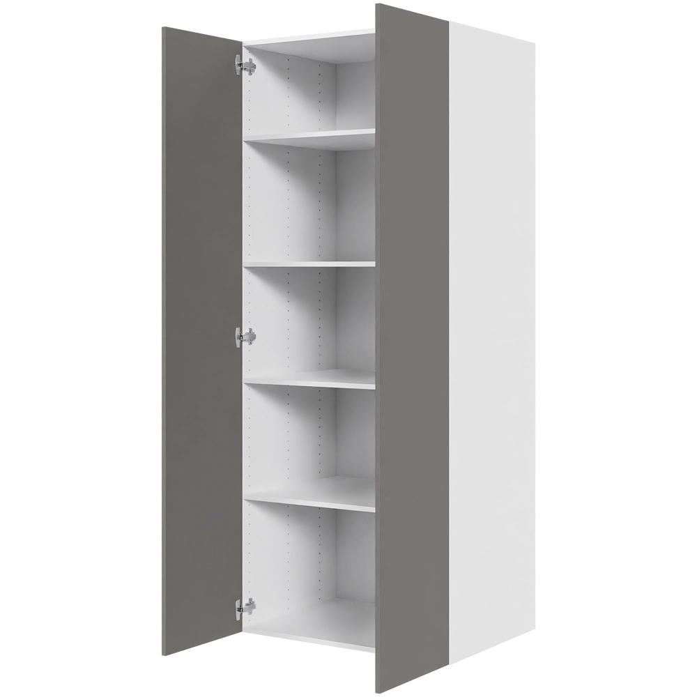 Køkken hyldeskab i Cibo Grigio H: 195,2 cm D: 60,0 cm - 1 låge inklusiv 4 hylder - Bredde: 80 cm