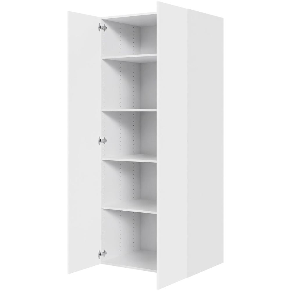 Køkken hyldeskab i Cibo Bianco H: 195,2 cm D: 60,0 cm - 1 låge inklusiv 4 hylder - Bredde: 80 cm