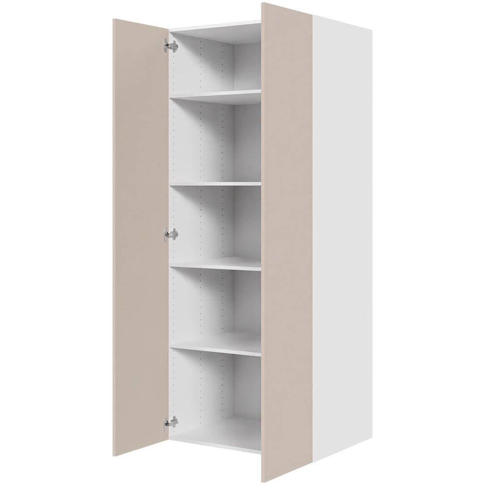 Hyldeskab 80 cm med 4 hylder og 2 låger