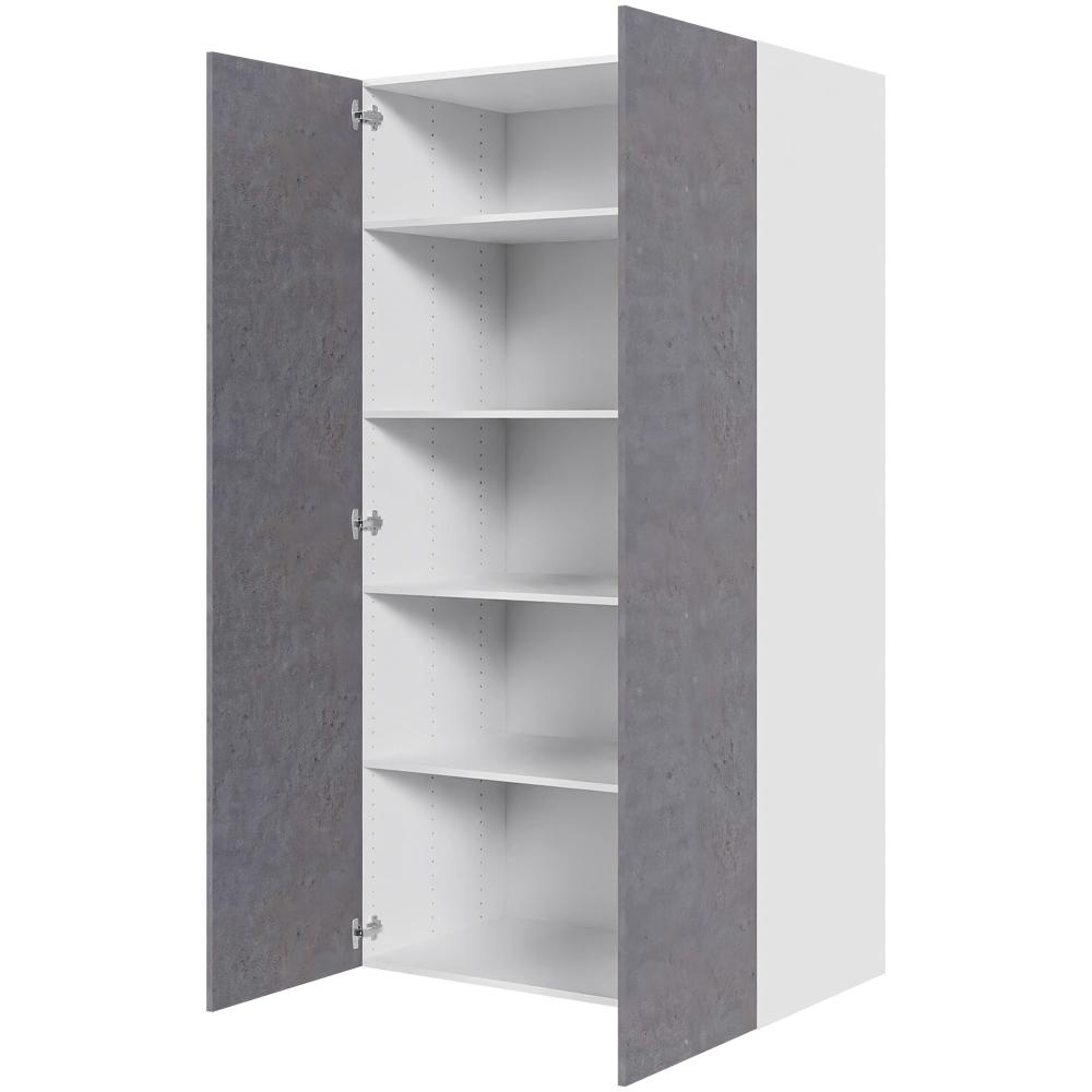 Køkken hyldeskab i Riga H: 195,2 cm D: 60,0 cm - 1 låge inklusiv 4 hylder - Bredde: 100 cm