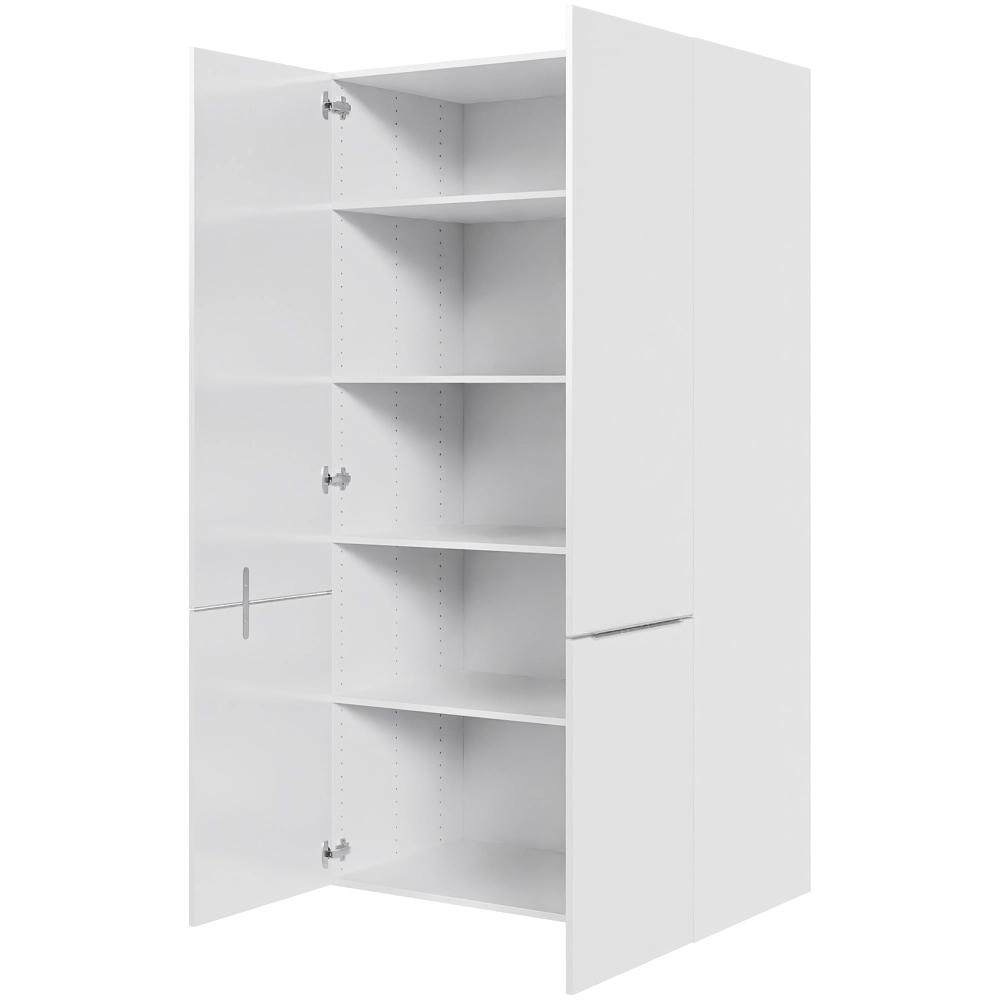 Køkken hyldeskab i Hvid Front Paris H: 195,2 cm D: 60,0 cm - 1 låge inklusiv 4 hylder - Bredde: 100 cm